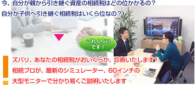 資産の相続税はいくら？ 診断します